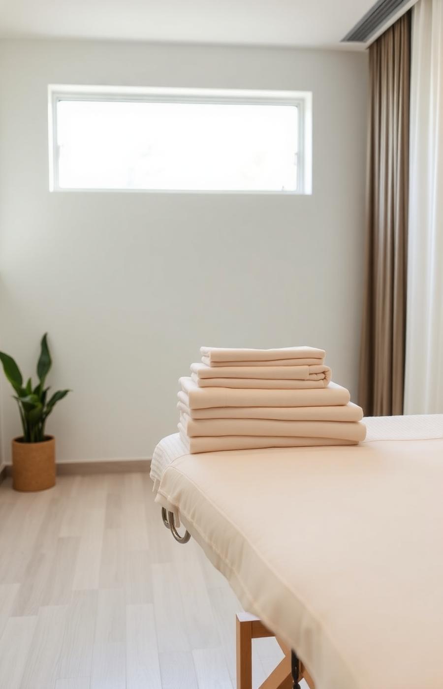 Heated tables & fresh linens